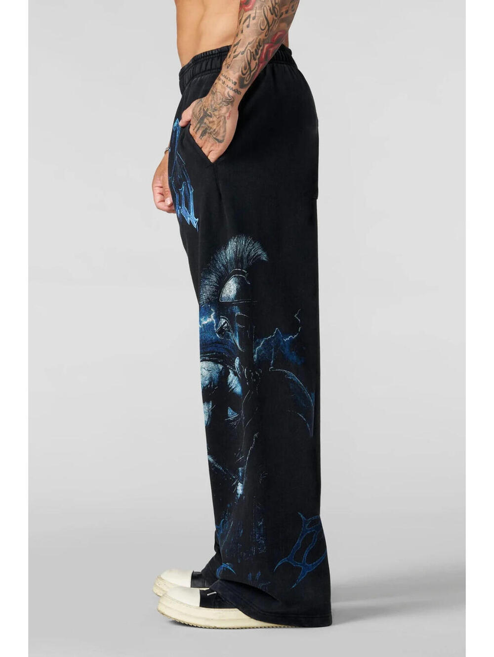 YoungLa- Mens Medium- Black/Blue - 2097 - YLA x Axel - Spartan Sweats- In Hand! - Picture 6 of 7